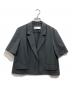 Adam et Rope（アダム エ ロペ）の古着「ハーフスリーブテーラードジャケット」｜ブラック