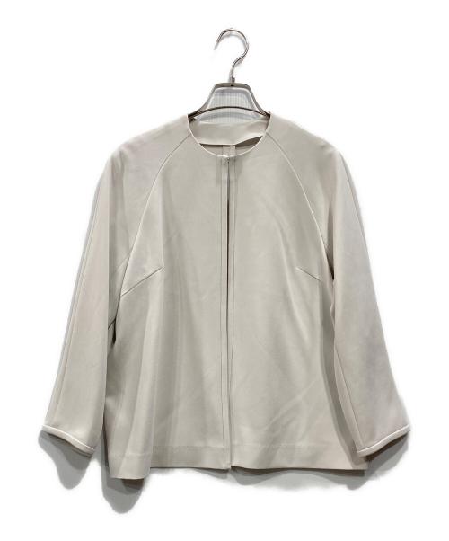 SOEJU（ソージュ）SOEJU (ソージュ) フロントホック8分袖ジャケット ベージュ サイズ:Mの古着・服飾アイテム