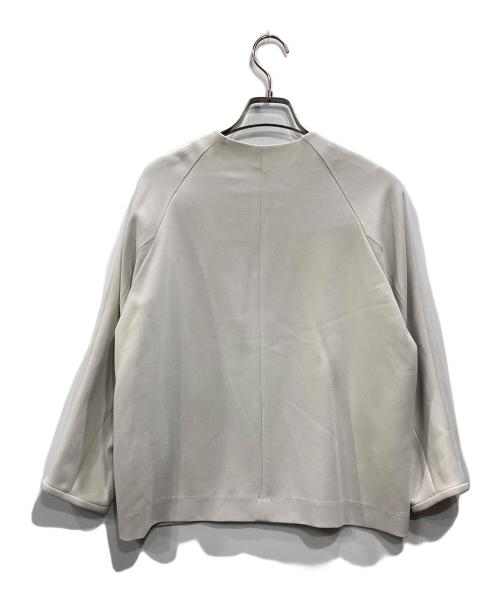 SOEJU（ソージュ）SOEJU (ソージュ) フロントホック8分袖ジャケット ベージュ サイズ:Mの古着・服飾アイテム