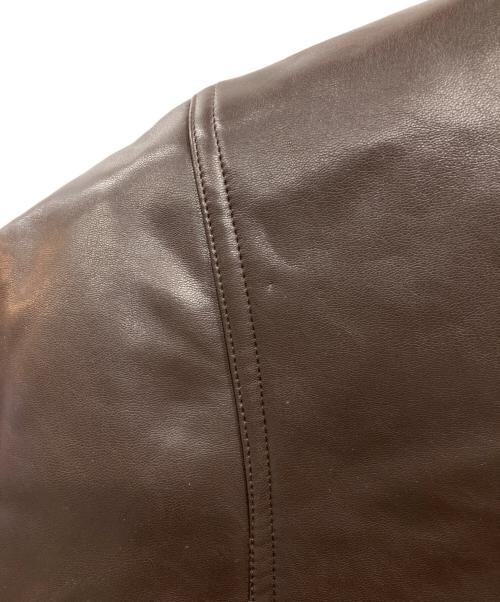 machatt（マチャット）machatt (マチャット) エコレザーベスト ブラウン サイズ:Freeの古着・服飾アイテム