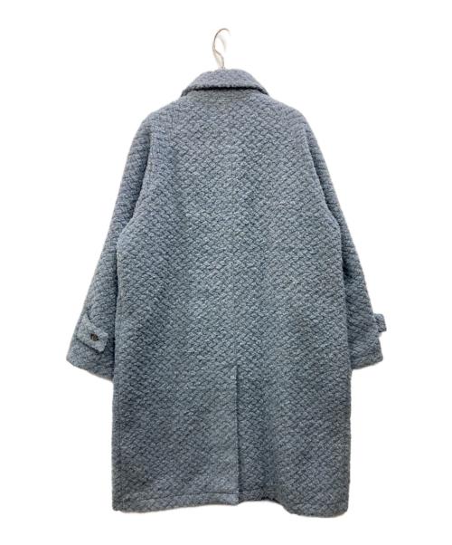 meer.（メーア）meer. (メーア) スタンドカラーウールコート ブルー サイズ:表記なしの古着・服飾アイテム