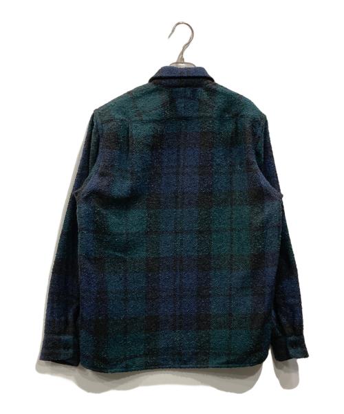PENDLETON（ペンドルトン）PENDLETON (ペンドルトン) パイルオープンカラーシャツ グリーン サイズ:Mの古着・服飾アイテム