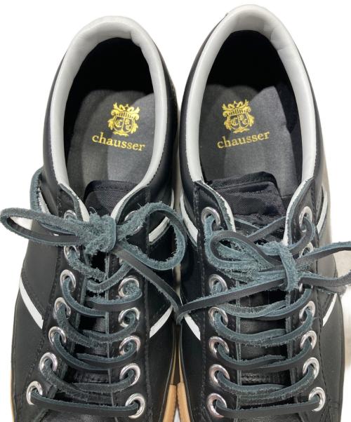 chausser（ショセ）chausser (ショセ) LEATHER SNEAKER ブラック サイズ:41の古着・服飾アイテム
