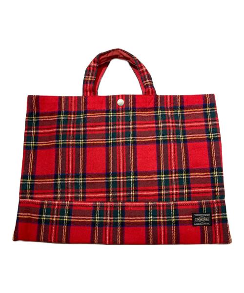 HEAD PORTER（ヘッドポーター）HEAD PORTER (ヘッドポーター) ハンドバッグ レッドの古着・服飾アイテム