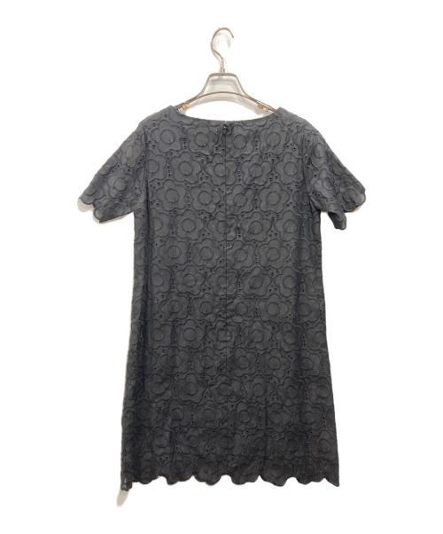 MARY QUANT（マリークヮント）MARY QUANT (マリークヮント) 総柄ワンピース ブラック サイズ:38の古着・服飾アイテム