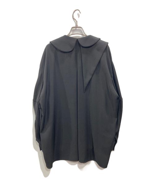 ENFOLD（エンフォルド）ENFOLD (エンフォルド) ASYMMETRY-COLLAR BLOUSE ブラック サイズ:38の古着・服飾アイテム