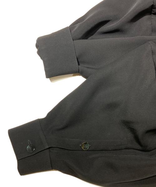 ENFOLD（エンフォルド）ENFOLD (エンフォルド) ASYMMETRY-COLLAR BLOUSE ブラック サイズ:38の古着・服飾アイテム