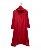 EBONYエボニー）の古着「プリーツワンピース」｜レッド