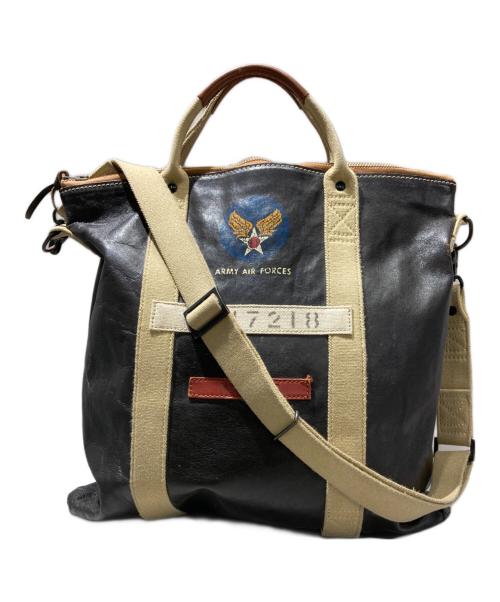 TOYS MCCOY（トイズマッコイ）TOYS MCCOY (トイズマッコイ) レザーヘルメットバッグ ブラックの古着・服飾アイテム