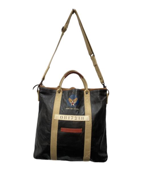 TOYS MCCOY（トイズマッコイ）TOYS MCCOY (トイズマッコイ) レザーヘルメットバッグ ブラックの古着・服飾アイテム