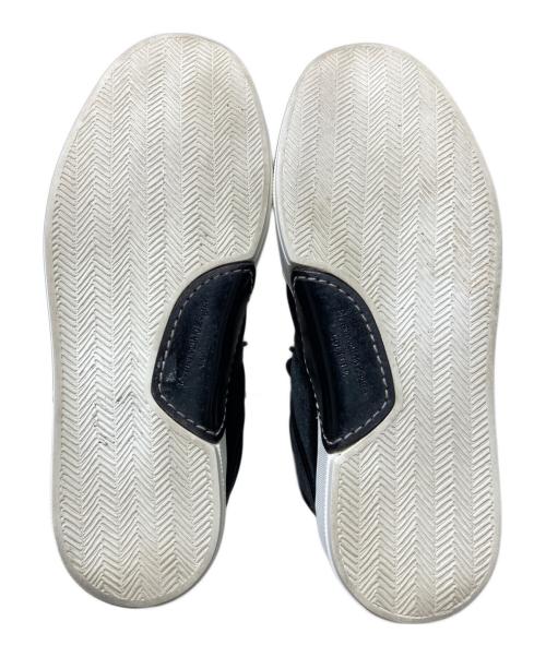 ERMENEGILDO ZEGNA（エルメネジルド・ゼニア）ERMENEGILDO ZEGNA (エルメネジルド・ゼニア) ハイカットベロアスニーカー ブラック サイズ:7 1/2の古着・服飾アイテム