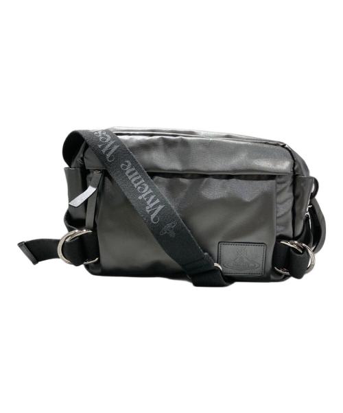Vivienne Westwood（ヴィヴィアンウエストウッド）Vivienne Westwood (ヴィヴィアンウエストウッド) メタリックユーティリティショルダーバッグ グレーの古着・服飾アイテム