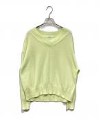 HUMAN WOMANヒューマンウーマン）の古着「メランジギマニット」｜グリーン