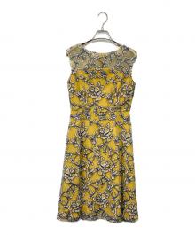 GRACE CONTINENTAL（（グレースコンチネンタル）の古着「コードフラワーワンピース」｜イエロー