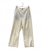 MM6 Maison Margielaエムエムシックスメゾンマルジェラ）の古着「トラウザーパンツ」｜ホワイト