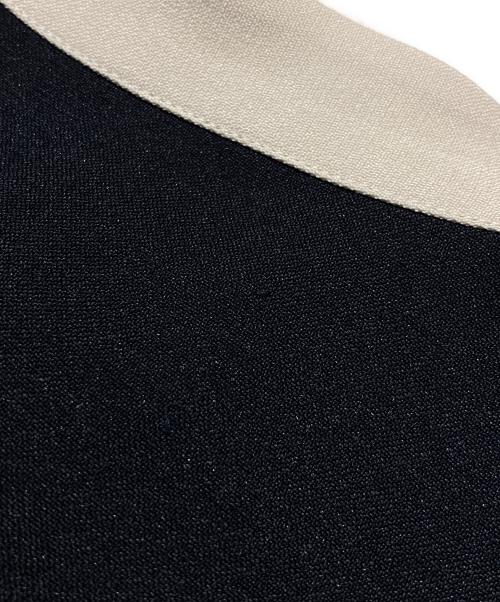 SHIPS any（シップスエニィ）SHIPS any (シップスエニィ) ダブルクロス Aライン シャツワンピース ネイビー サイズ:Fの古着・服飾アイテム