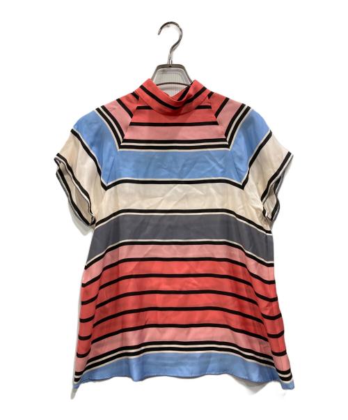 EMPORIO ARMANI（エンポリオアルマーニ）EMPORIO ARMANI (エンポリオアルマーニ) シルクブラウス マルチカラー サイズ:40 未使用品の古着・服飾アイテム