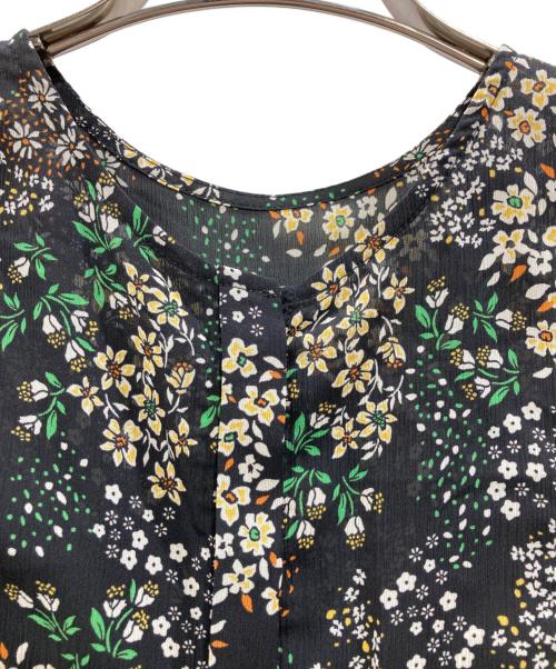 SLOBE IENA（スローブ イエナ）SLOBE IENA (スローブ イエナ) 花柄ブラウスワンピース ブラック サイズ:Freeの古着・服飾アイテム