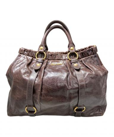中古・古着通販】MIU MIU (ミュウミュウ) VITELLO LUX 2WAYショルダー