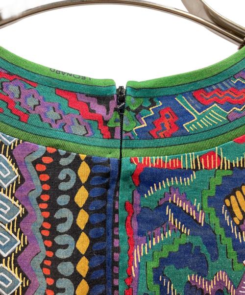 LEONARD（レオナール）LEONARD (レオナール) 総柄ワンピース ブラウン サイズ:Mの古着・服飾アイテム