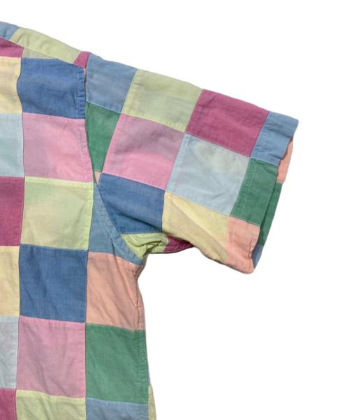 346 BROOKS BROTHERS（346 ブルックスブラザーズ）346 BROOKS BROTHERS (346 ブルックスブラザーズ) 半袖パッチワークシャツ マルチカラー サイズ:Ｍの古着・服飾アイテム