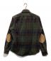 POLO RALPH LAUREN (ポロ・ラルフローレン) エルボーパッチウールシャツ ブラウン×モスグリーン サイズ:Ｍ：5000円