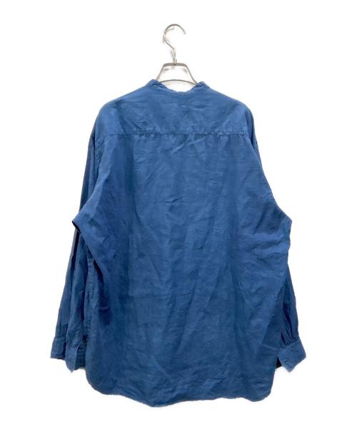 nestrobe confect（ネストローブ コンフェクト）nestrobe confect (ネストローブ コンフェクト) インディゴダイ バンドプルオーバーシャツ インディゴ サイズ:3の古着・服飾アイテム