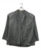 nestrobe confectネストローブ コンフェクト）の古着「UpcycleLino マウンテンスモックシャツ」｜グレー