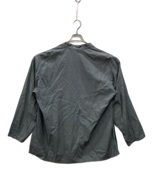 nestrobe confect（ネストローブ コンフェクト）nestrobe confect (ネストローブ コンフェクト) UpcycleLino マウンテンスモックシャツ グレー サイズ:4の古着・服飾アイテム