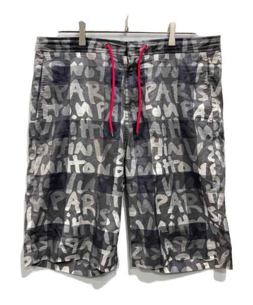 LOUIS VUITTON（ルイ ヴィトン）LOUIS VUITTON (ルイ ヴィトン) グラフィティ ハーフパンツ グレー サイズ:42の古着・服飾アイテム