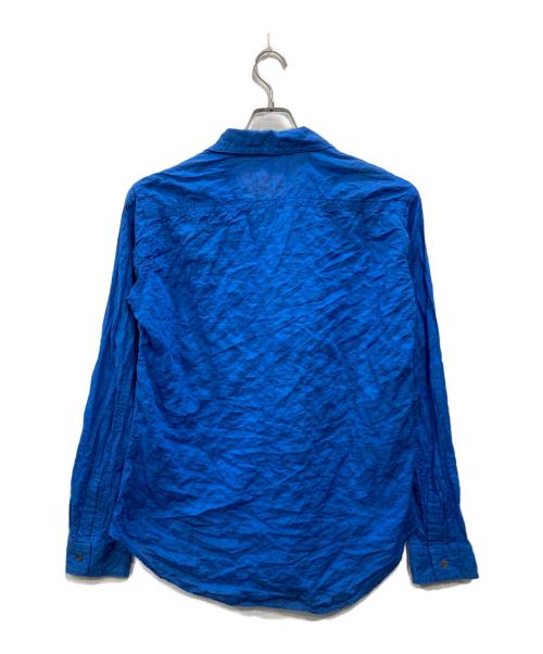 Yohji Yamamoto pour homme（ヨウジヤマモト プールオム）Yohji Yamamoto pour homme (ヨウジヤマモト プールオム) ワッシャーシャツ ブルー サイズ:4の古着・服飾アイテム