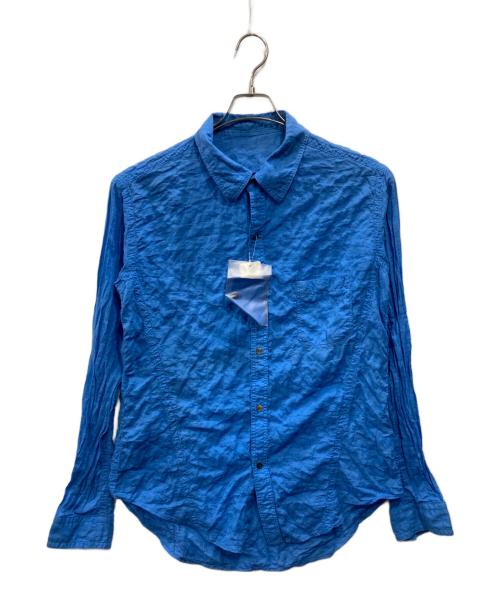 Yohji Yamamoto pour homme（ヨウジヤマモト プールオム）Yohji Yamamoto pour homme (ヨウジヤマモト プールオム) ワッシャーシャツ ブルー サイズ:4の古着・服飾アイテム