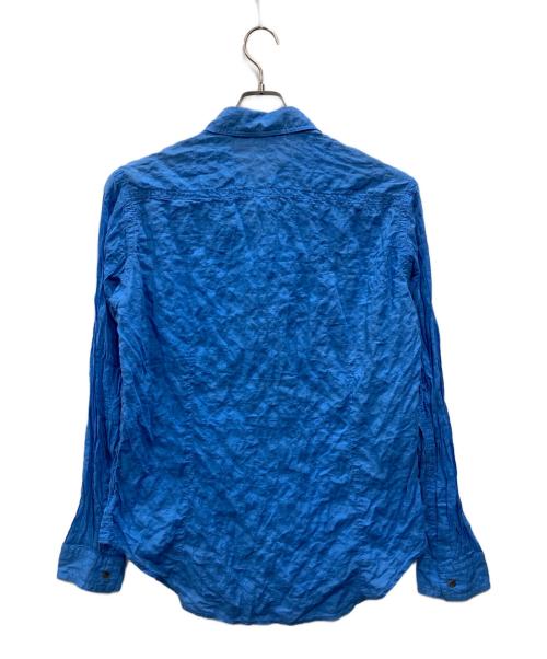 Yohji Yamamoto pour homme（ヨウジヤマモト プールオム）Yohji Yamamoto pour homme (ヨウジヤマモト プールオム) ワッシャーシャツ ブルー サイズ:4の古着・服飾アイテム