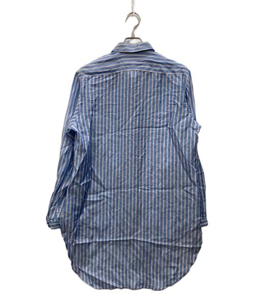 Yohji Yamamoto pour homme（ヨウジヤマモト プールオム）Yohji Yamamoto pour homme (ヨウジヤマモト プールオム) 時計パッチシャツ ブルー サイズ:3の古着・服飾アイテム