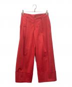 Ron Hermanロンハーマン）の古着「リネン混ワイドパンツ」｜レッド