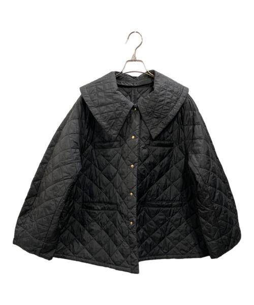 KUMIKYOKU（クミキョク）KUMIKYOKU (クミキョク) 洗える中綿2WAYキルト コート ブラック サイズ:7(17)の古着・服飾アイテム