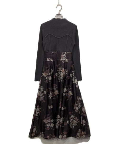 MERCURY DUO（マーキュリーデュオ）MERCURY DUO (マーキュリーデュオ) フラワードッキングコルセットワンピース パープル サイズ:Ｍの古着・服飾アイテム