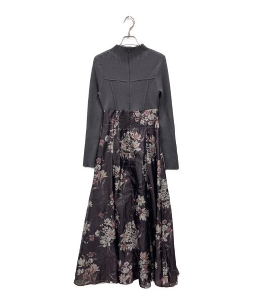 MERCURY DUO（マーキュリーデュオ）MERCURY DUO (マーキュリーデュオ) フラワードッキングコルセットワンピース パープル サイズ:Ｍの古着・服飾アイテム