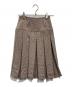 epine（エピヌ）の古着「middle 2way ribbon pleats skirt」｜ベージュ