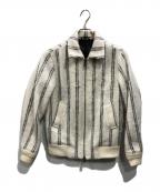 Saturdays NYCサタデーズ ニューヨーク）の古着「シャギーストライプジャケット」｜アイボリー