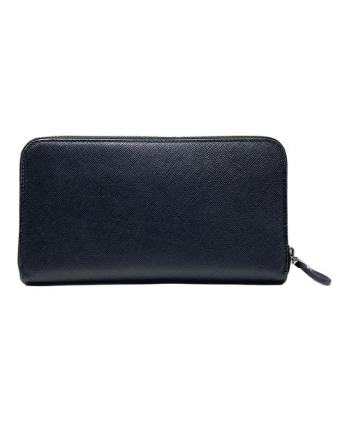 Salvatore Ferragamo（サルヴァトーレ フェラガモ）Salvatore Ferragamo (サルヴァトーレ フェラガモ) ヴァラリボンジップウォレット ブラックの古着・服飾アイテム