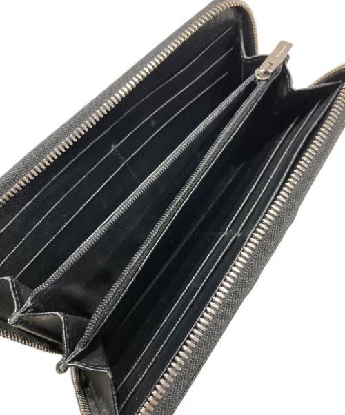 Salvatore Ferragamo（サルヴァトーレ フェラガモ）Salvatore Ferragamo (サルヴァトーレ フェラガモ) ヴァラリボンジップウォレット ブラックの古着・服飾アイテム