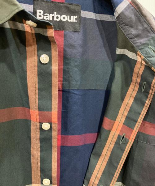 Barbour（バブアー）Barbour (バブアー) ラージ タータンチェック レギュラーカラー シャツ ネイビー×グリーン サイズ:38の古着・服飾アイテム