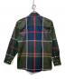 Barbour (バブアー) ラージ タータンチェック レギュラーカラー シャツ ネイビー×グリーン サイズ:38：12000円