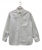 nanamicaナナミカ）の古着「Button Down Stripe Wind Shirt」｜グレー