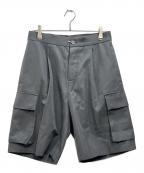 ATONエイトン）の古着「Wool Linen Twill ハーフパンツ/ウールリネンツイルハーフパンツ」｜グレー