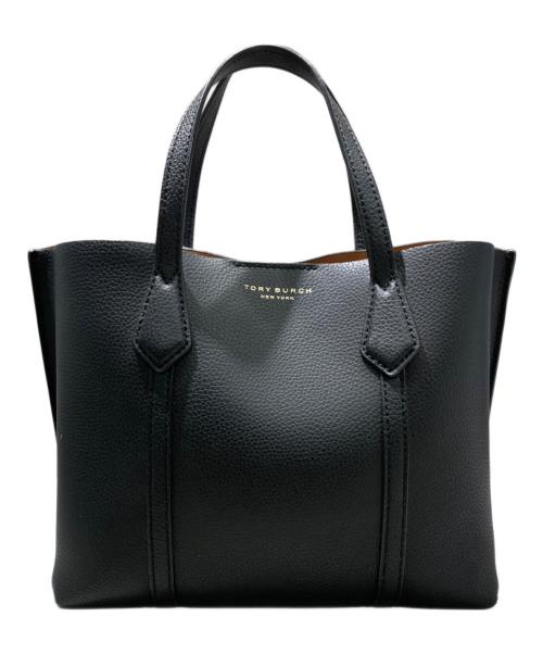 TORY BURCH（トリーバーチ）TORY BURCH (トリーバーチ) トリプルコンパートメントショルダーバッグ ブラックの古着・服飾アイテム