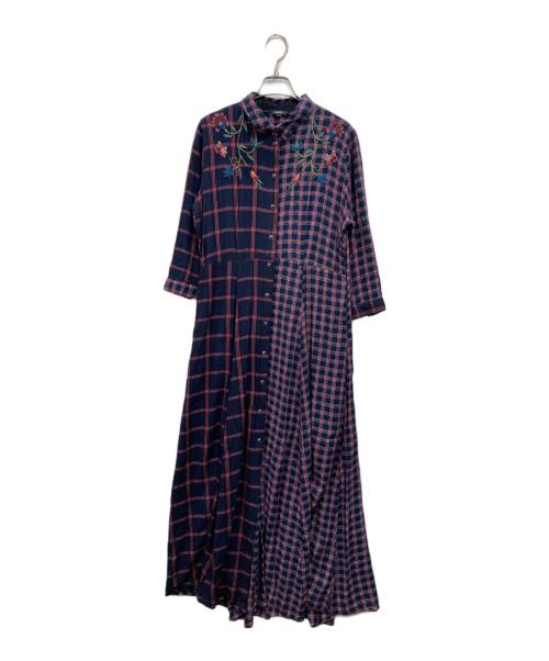 Desigual（デシグアル）Desigual (デシグアル) シャツワンピース ネイビー サイズ:Lの古着・服飾アイテム