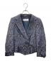 MaxMara (マックスマーラ) 幾何学柄セットアップ ネイビー サイズ:ジャケット：38　スカート：36：5000円