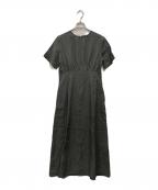 Demi-Luxe Beamsデミルクス ビームス）の古着「リネンハーフスリーブワンピース」｜グレー